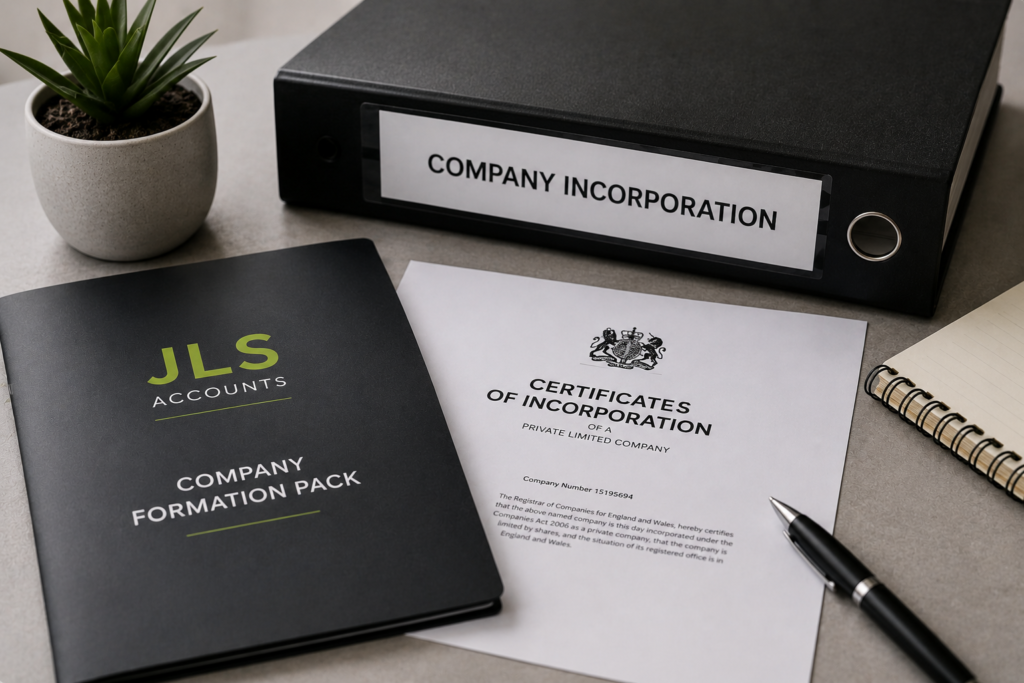 Company incorporation support from JLS Accountants