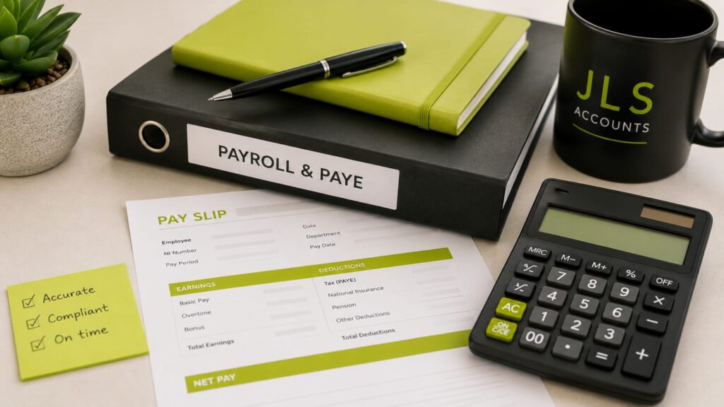 Payroll & PAYE - JLS Accounts, Morley, Leeds